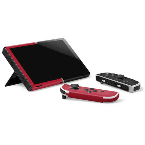 Ohio State University OSU Buckeyes Split Nintendo Switch OLED (2021) Skin